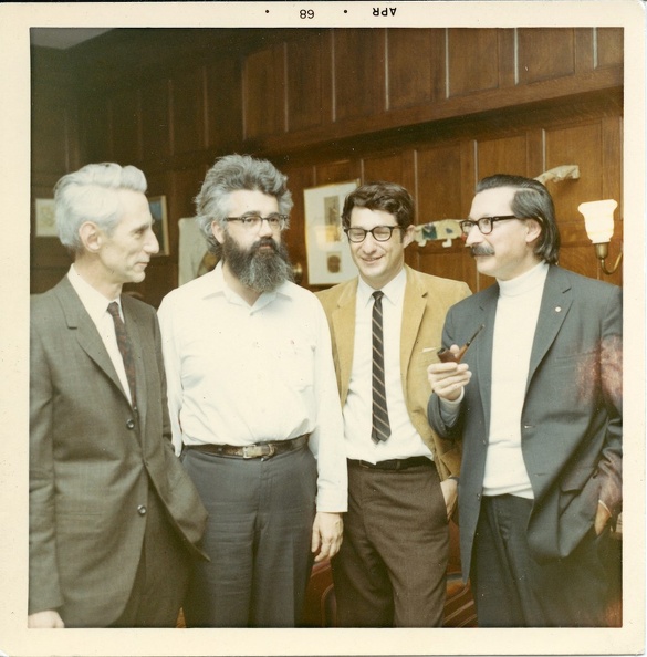 jm041 Apr 68 Claude Shannon, John McCarthy, Ed Fredkin, Joe Weizenbaum.jpg